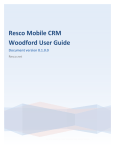 Resco Mobile CRM Woodford User Guide