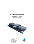 ALS20000 / ALS25000 Series Stage User`s Manual