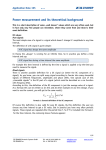 Power measurement and its theoretical background ∫