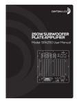 Dayton Audio SPA250 User Manual