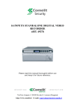 16 inputs standalone digital video recorder art. 49276