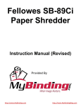Fellowes SB-89Ci Paper Shredder