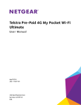 Telstra Pre-Paid 4G My Pocket WiFi Ultimate User Manual