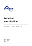 Technical specification - Xtender serial protocol