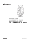 gpt-3200n/nw series non-prism total station