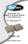 Extender for HDMI 1.3 over CAT5 with Ethernet