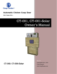 Automatic Chicken Coop Door User Manual