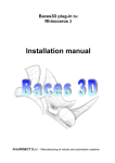 Baces3D plug-in for Rhinoceros 3 Installation manual FriulROBOT Srl