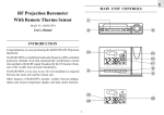 RF Projection Barometer With Remote Thermo Sensor