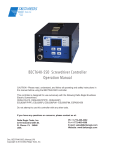 BECT640-SSO Screwdriver Controller Operation Manual