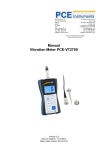 manual vibration meter pce-vt2700