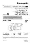 AG-AC160A Advanced Operating Instructions