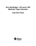 Sun StorEdge L25 and L100 Tape Libraries JTF