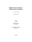 Digital Systems Software Requirements Guidelines