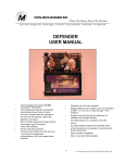 DEFENDER USER MANUAL