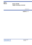 User`s Manual Model US1000 Digital Indicating Controller