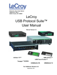 USB Protocol Suite User Manual