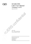 STARCOIN C&A User Manual Volume I of II