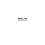 Bode 100 User Manual