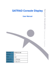 SATRAD Console Display User Manual