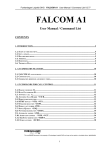 FALCOM A1 User Manual / Command List