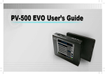 PV500 EVO Manual