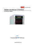 DatOptic User Manual 3.1X Software