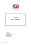 c151 USER MANUAL - SIC