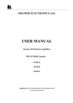 USER MANUAL - Kramer Electronics Japan Homepage