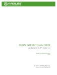 Signal Integrity Analyzers