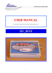 USER MANUAL US_BOX - Lecoeur Electronique