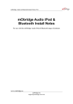 mObridge Audio & Bluetooth Install Notes V0.2