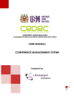 user manual conference management system - cedec