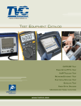 TesT equipmenT CaTalog