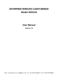 ENTERPRISE WIRELESS CLIENT/BRIDGE Model: ENH210