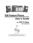 ESI Feature Phone User`s Guide