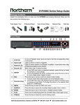 DVRN960 Series Setup Guide - Tri