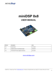 miniDSP 8x8 User manual