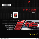 2012 Dodge Charger (including SRT8) User`s Guide