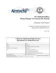 KY Medicaid Edifecs Ramp Manager User Instruction