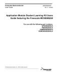 DEMO9S08QG8UG, Application Module Student Learning Kit