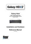 Galaxy Raid Installation and Hardware Reference Manual