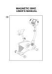 MAGNETIC BIKE USER`S MANUAL - Migros