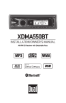 Dual Electronics XDMA550BT Manual