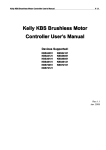 Kelly KBS Brushless Motor Controller User`s Manual Devices