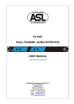 User Manual PS 260 [ASL]