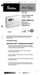 7610 User Manual - Robertshaw Climate