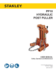PP10 User Manual - Stanley Hydraulic Tools