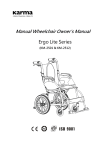 Manual Wheelchair Owner`s Manual Ergo Lite Series
