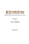 Version 4 User`s Manual - Edison the Multimedia Lab for exploring
